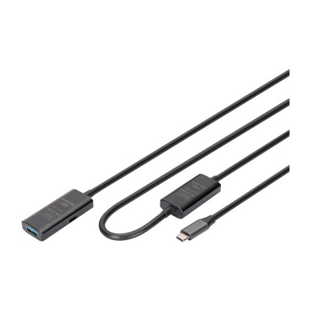 aktives verlängerungskabel, stecker auf buchse usb-3.2 gen1 c-a