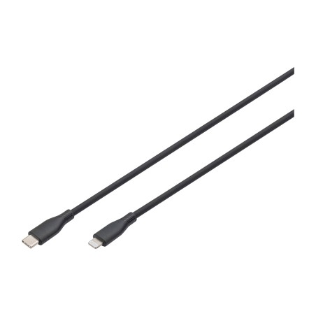 cable de silicona de carga y datos usb-c a lightning mfi pd