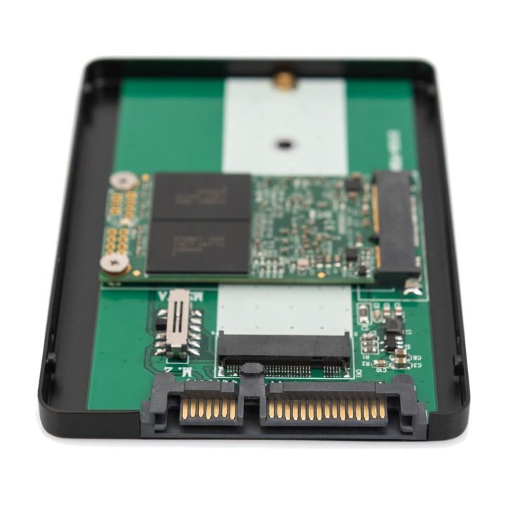 DIGITUS M.2 and mSATA SSD adapter frame to SATA drive 2,5"