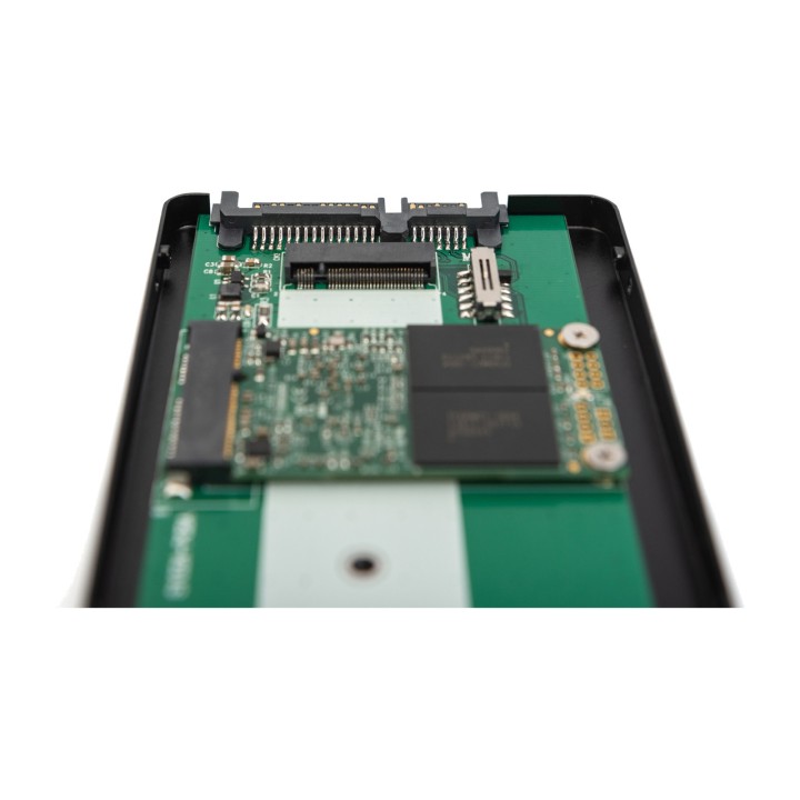 DIGITUS Cadre adaptateur de SSD M.2 et mSATA vers disque