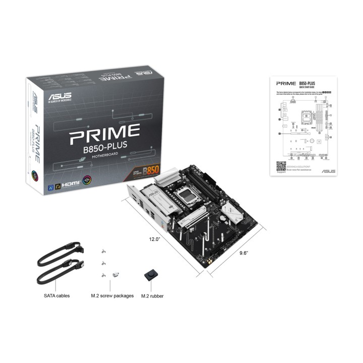 ASUS Carte mère ATX pour AMD PRIME B850-PLUS-CSM AM5 DDR5