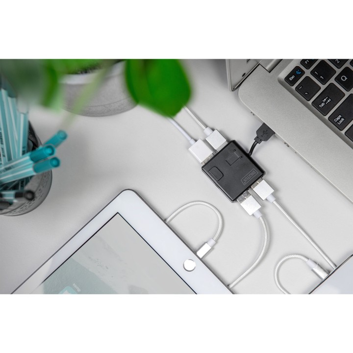 DIGITUS Hub USB de 4 puertos sobremesa 2.0 100156326