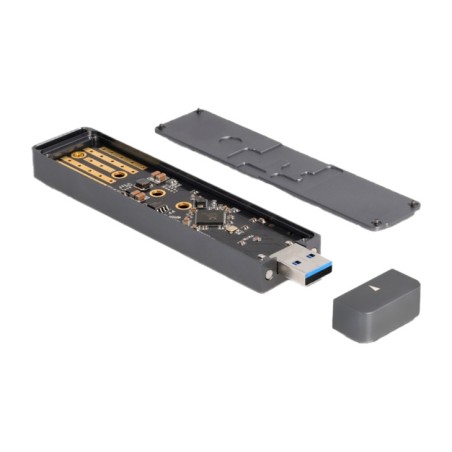 caja externa para ssd m.2 nvme y sata usb-a 10gbps 42021