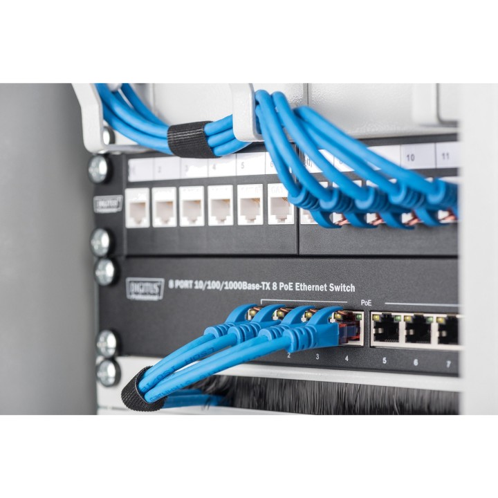 DIGITUS Pannello passacavi per armadio rack 10" 1U
