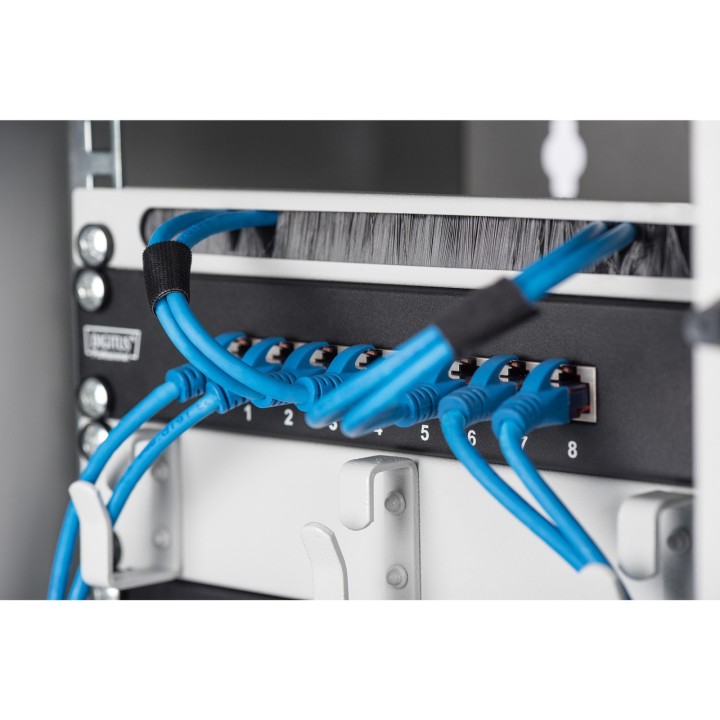 DIGITUS Cable management panel for rack cabinet 10" 1U