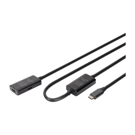 aktives verlängerungskabel, stecker auf buchse usb-3.2 gen1 c-c