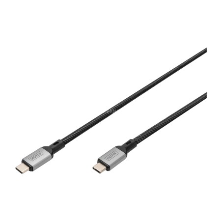 câble de données, vidéo et de charge avec gaine textile usb4 usb-c/usb-c gen 3x2 40gbps pd 240w 1m