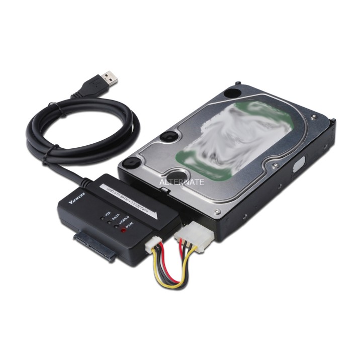 DIGITUS USB-auf-IDE- und SATA-Adapterkabel für Festplatten