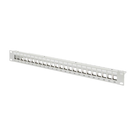 pannello patch modulare non equipaggiato keystone-19" 1u 24x