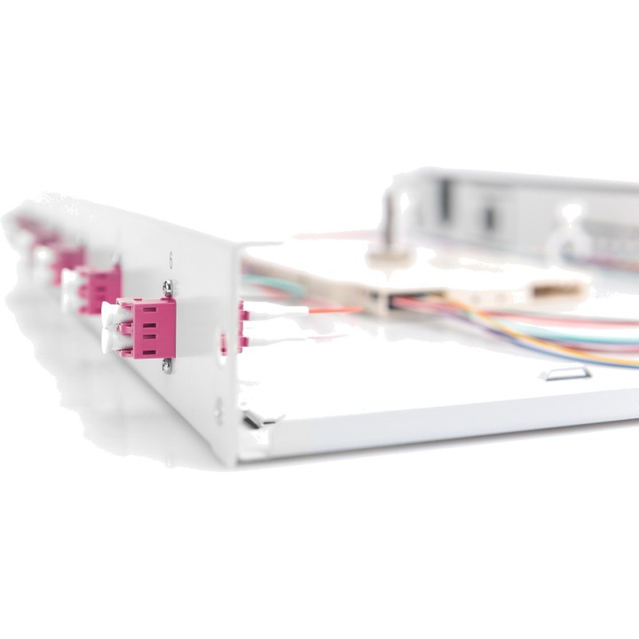 DIGITUS Bestückte Glasfaser-Spleißbox für Rackmontage 19" 1U