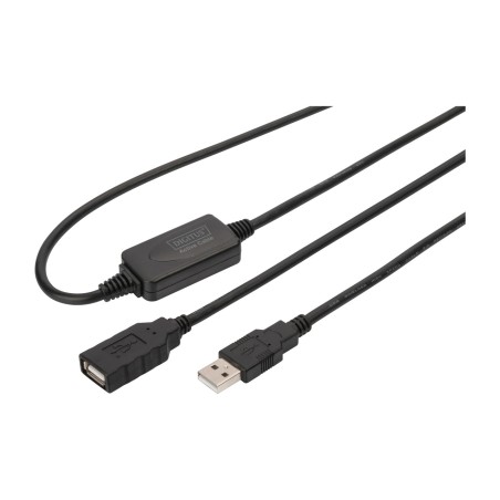 active extension cable, male to female usb-2.0 a