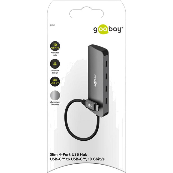 GOOBAY Slim 4-port USB-C hub 3.2 GEN1 76565 100152131