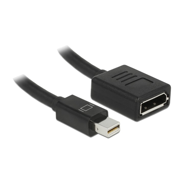 DELOCK Cable adaptador Mini DisplayPort a DP hembra 1.4 8K