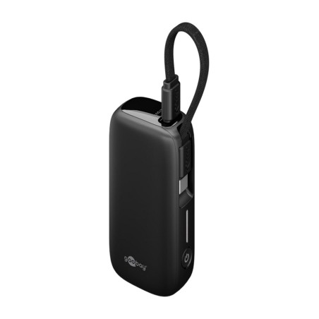 batteria esterna con cavo usb-c integrato 5000mah 20w