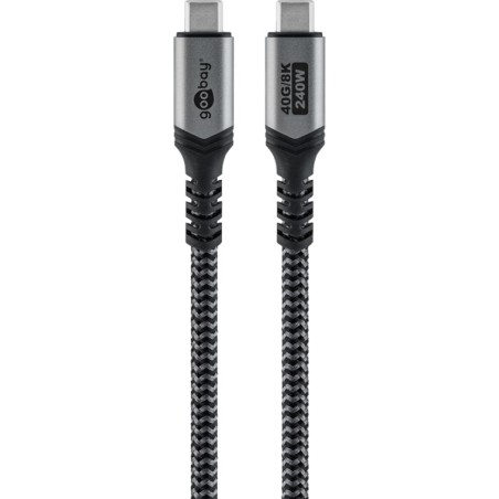 usb type-c to usb-c cable usb4 gen 3x2 40gbps pd 240w 0,5m 74210
