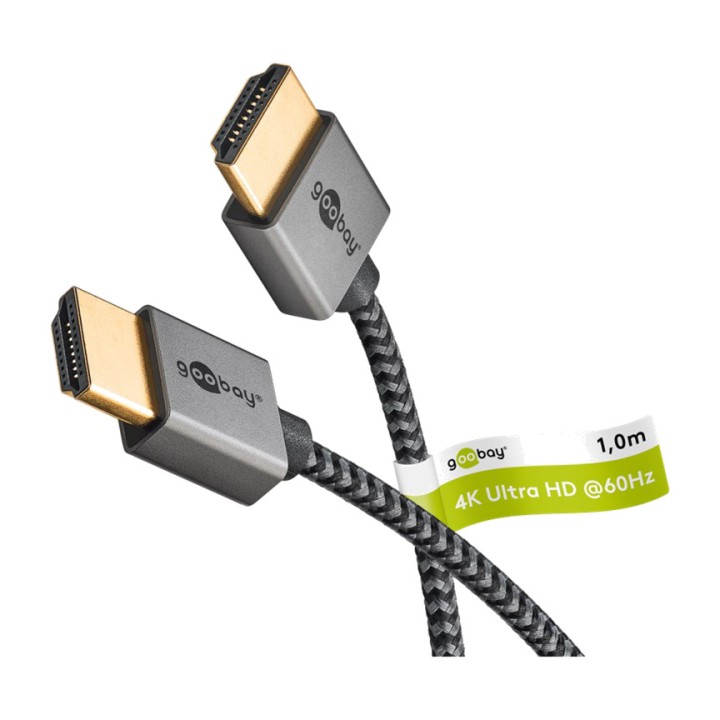 GOOBAY Cable HDMI delgado de alta velocidad con Ethernet