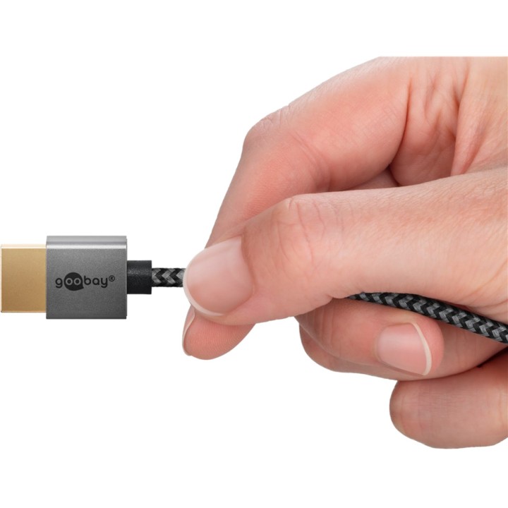 GOOBAY Cable HDMI delgado de alta velocidad con Ethernet