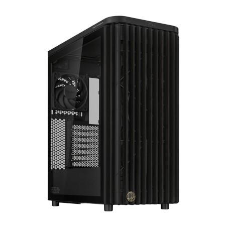 case pc mid-tower atx con finestra e pannello frontale in legno proart-pa401 wood tg pwm