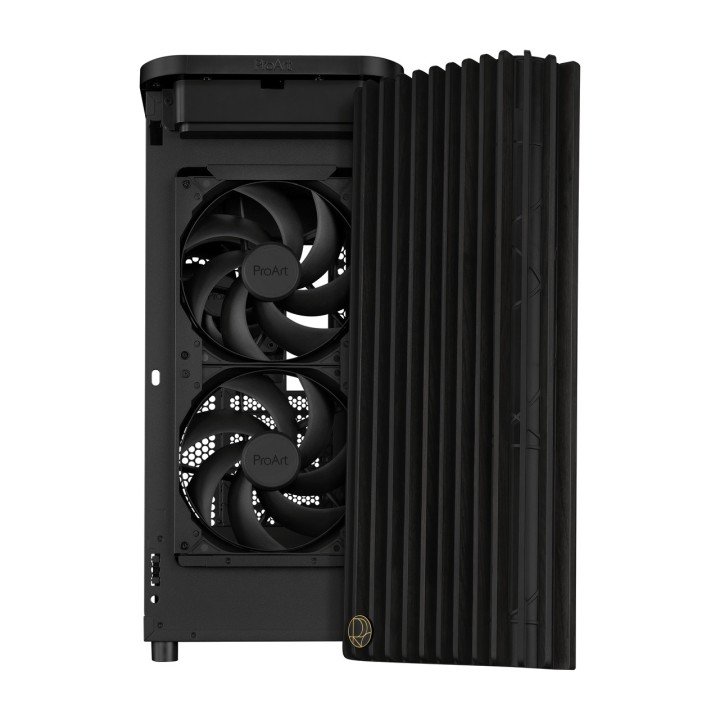 ASUS ATX-Midi-Tower-PC-Gehäuse mit Fenster und Holzfront