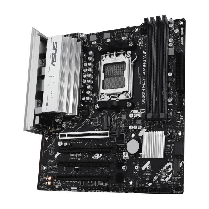 ASUS Placa base micro ATX para AMD B850M MAX-GAMING-WIFI AM5