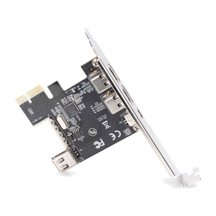 DIGITUS Scheda PCIe FireWire a 4 porte X1 1394A 3+1