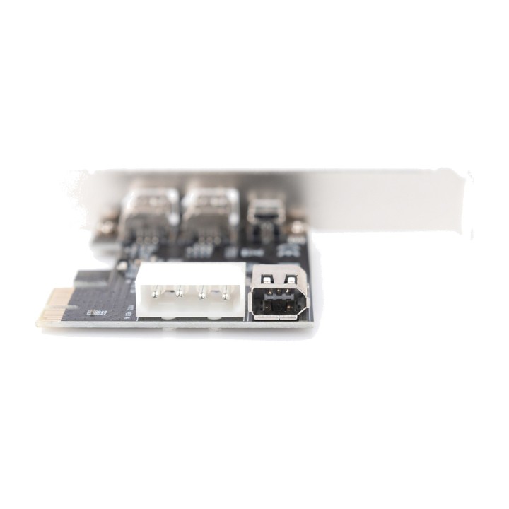 DIGITUS Tarjeta PCIe FireWire con 4 puertos X1 1394A 3+1
