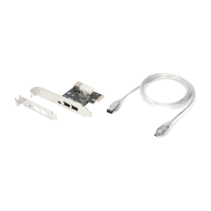 DIGITUS 4-port FireWire PCIe card X1 1394A 3+1 100115199