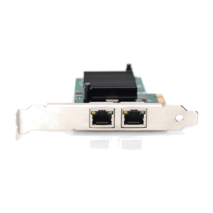 DIGITUS Tarjeta de red PCIe 2 puertos Gigabit RJ45 INTEL