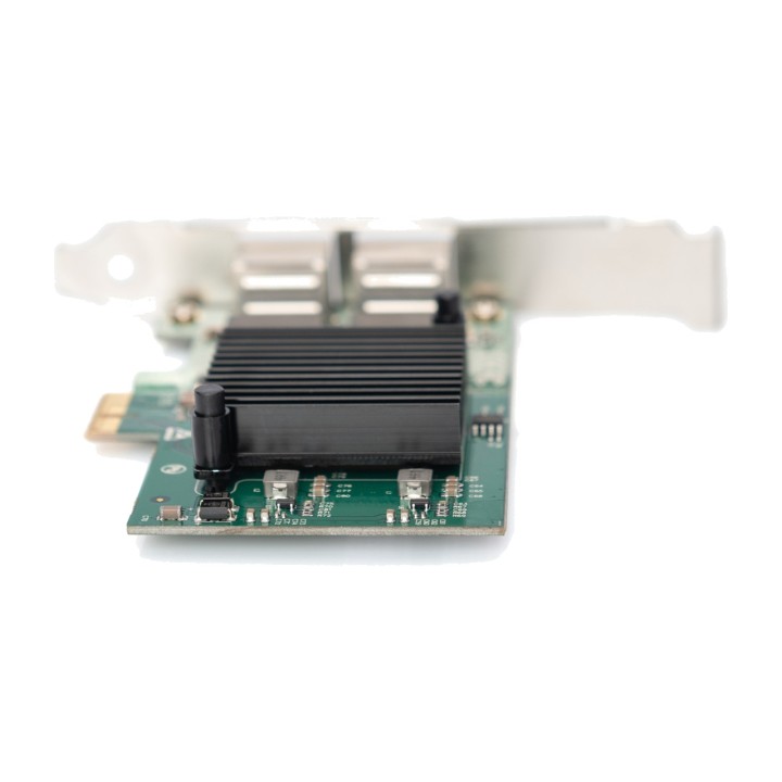DIGITUS Tarjeta de red PCIe 2 puertos Gigabit RJ45 INTEL