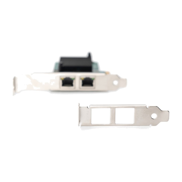 DIGITUS 2-Port-Gigabit-PCIe-Netzwerkkarte RJ45 INTEL 82575EB