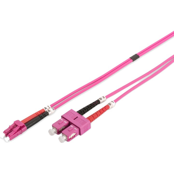 DIGITUS Duplex-Multimode-Lichtwellenleiter-Patchkabel LC-SC