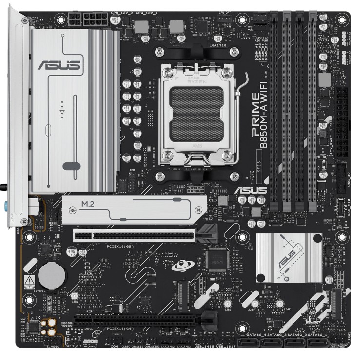 ASUS Micro ATX motherboard for AMD PRIME B850M-A-WIFI AM5
