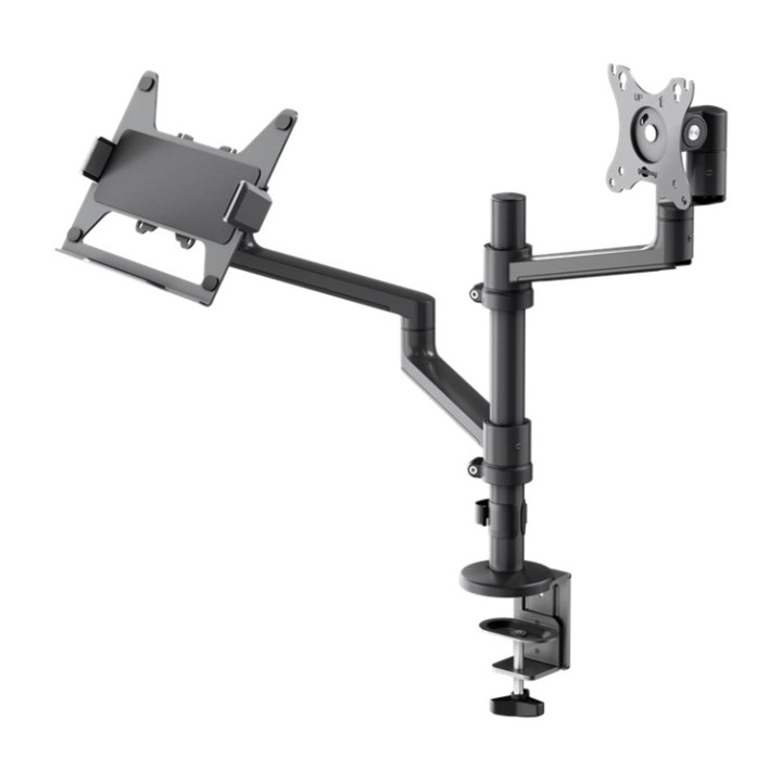 GOOBAY Bras pour moniteur avec plateau ordinateur portable