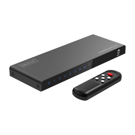 conmutador hdmi de 5 entradas con mando 4k 5x1