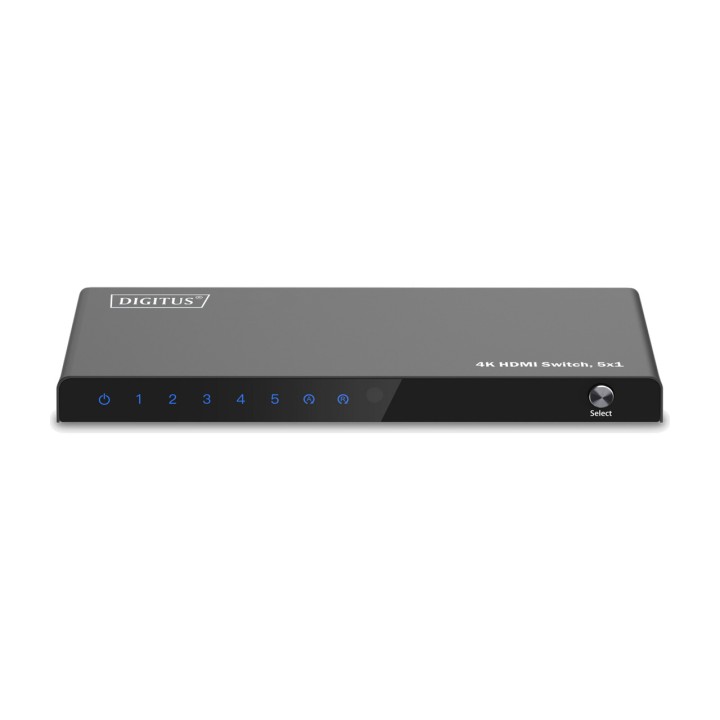 DIGITUS Commutateur HDMI à 5 entrées avec télécommande 4K