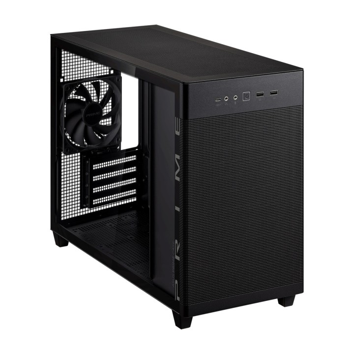 ASUS Caja de PC micro ATX con ventana PRIME AP201 TG