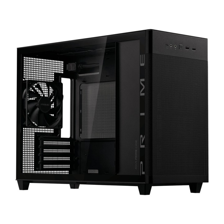 ASUS Caja de PC micro ATX con ventana PRIME AP201 TG