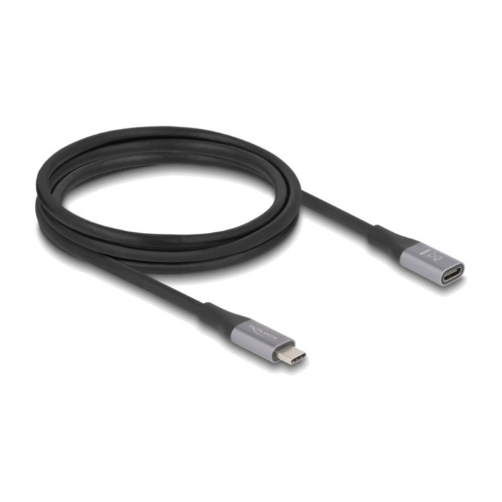 DELOCK Cable alargador macho a hembra USB4 40GBPS C-C PD
