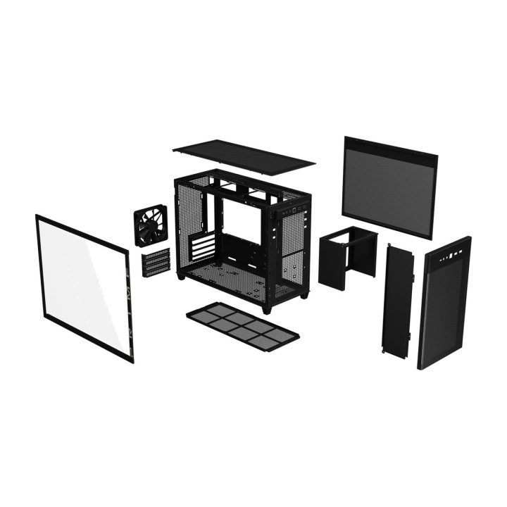 ASUS Caja de PC micro ATX con ventana PRIME AP201 TG