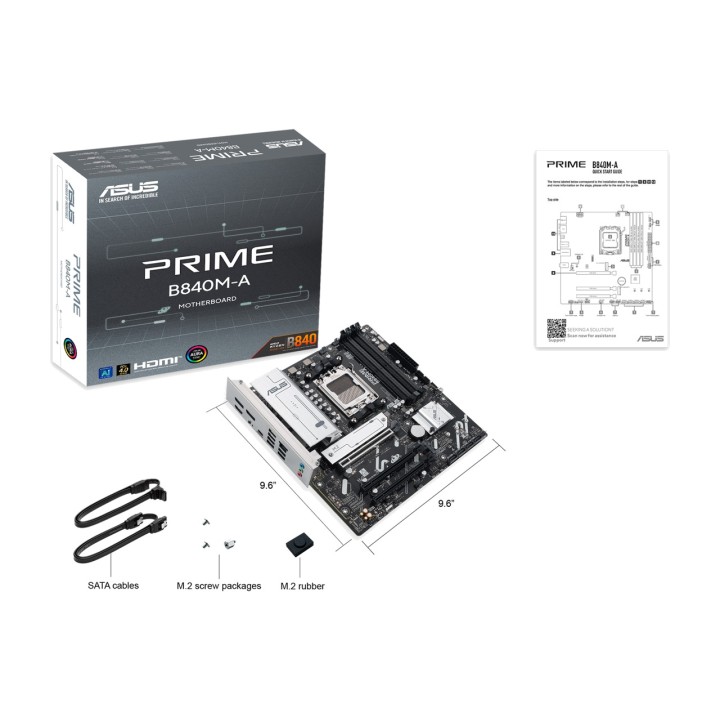 ASUS Carte mère micro ATX pour AMD PRIME B840M-A-CSM AM5