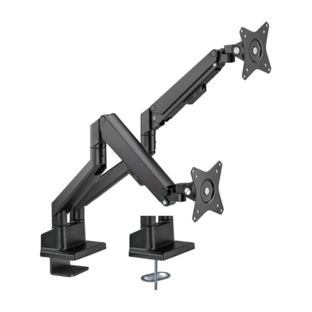 soporte de mesa doble para monitor con resorte de gas 17-32" vesa 100 70814