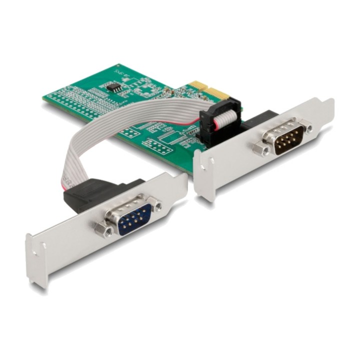 DELOCK PCIe-Karte mit 2 seriellen Anschlüssen X1 RS-232