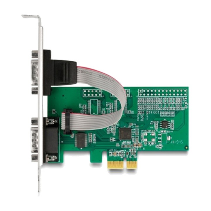 DELOCK Carte PCIe avec 2 ports série X1 RS-232 AX99100 89555