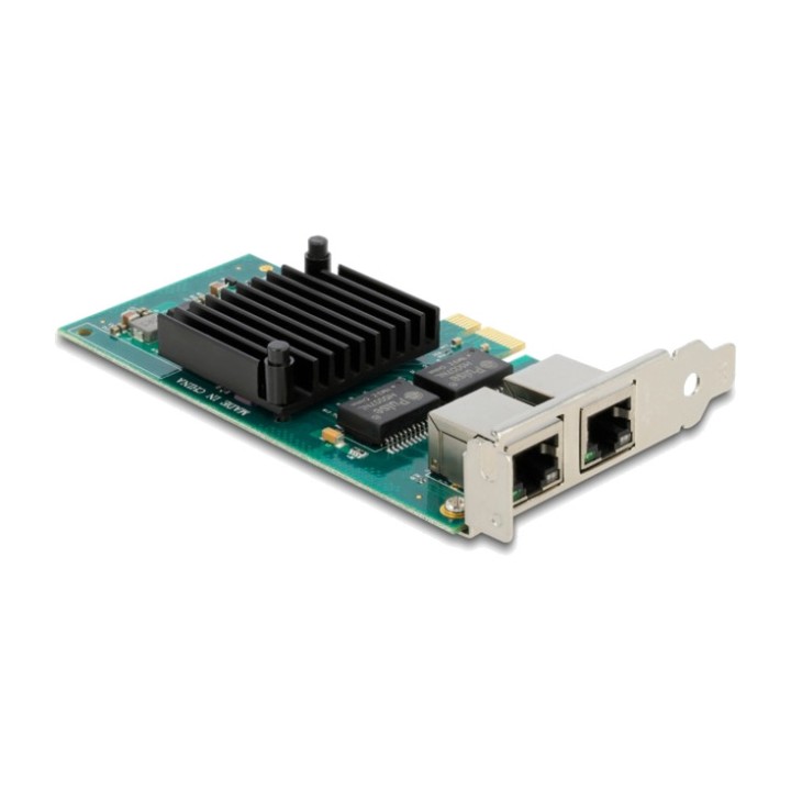 DELOCK Placa de rede PCIe com 2 portos RJ45 X1-GIGABIT INTEL