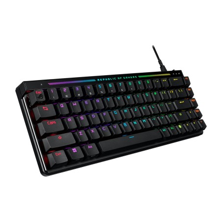 clavier gaming magnétique filaire avec disposition allemande rog-falchion ace hfx 65%