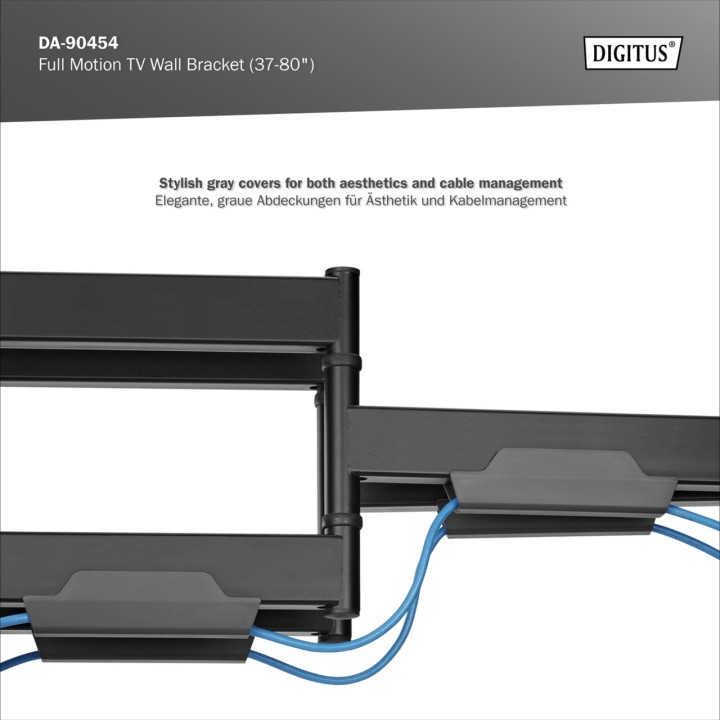 DIGITUS Soporte de pared articulado para TV 37-80" 60KG