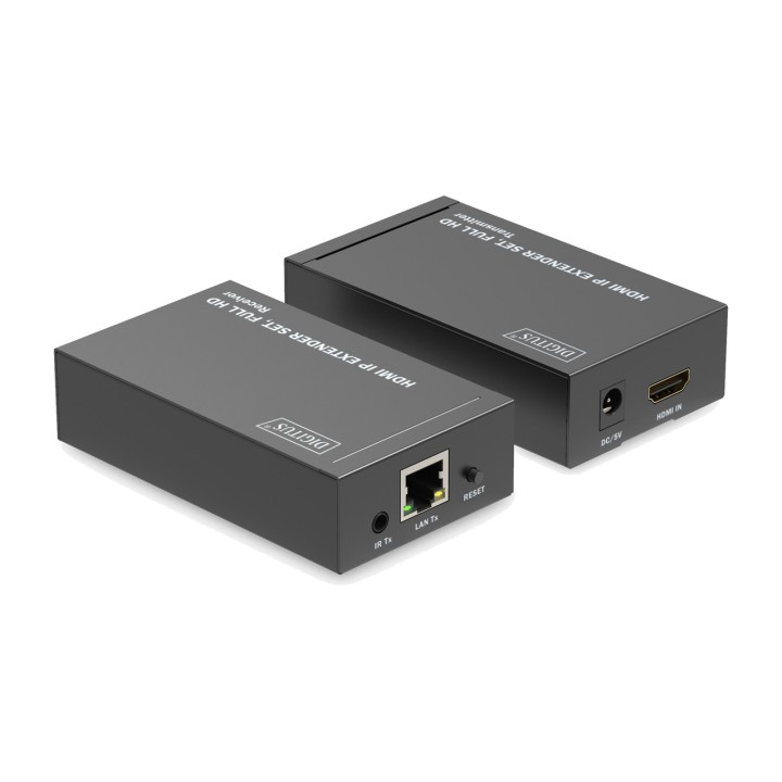 DIGITUS Kit extender HDMI su rete IP con telecomando FULL HD
