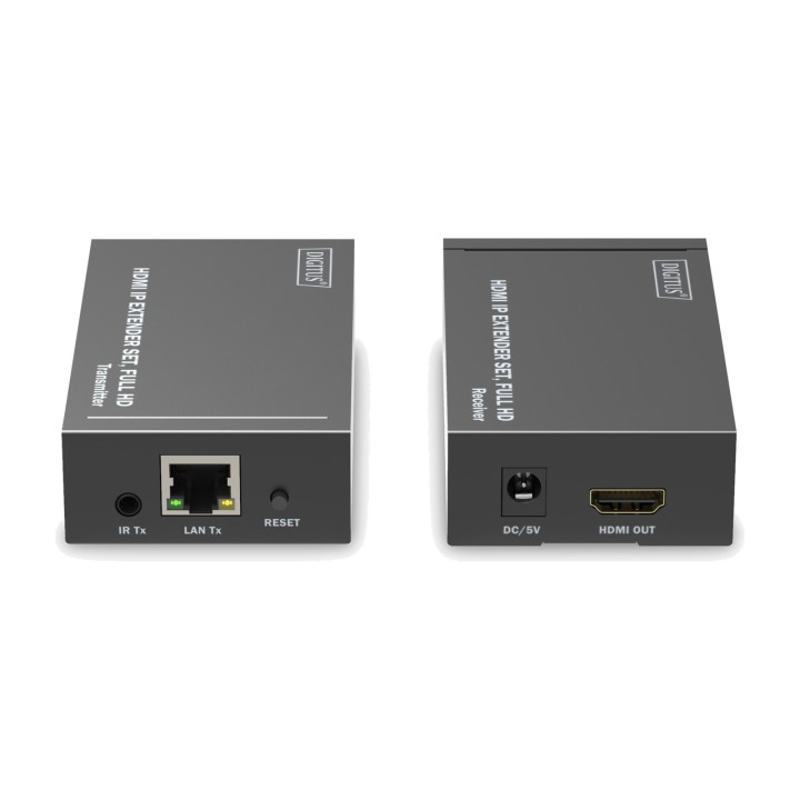 DIGITUS Kit extender HDMI su rete IP con telecomando FULL HD
