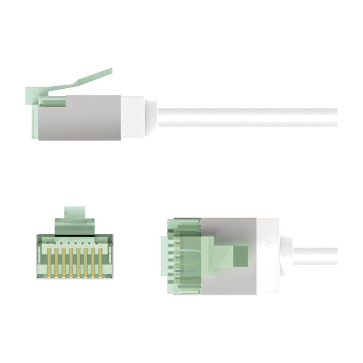 GOOBAY Ultraflexibles, dünnes Netzwerkkabel CAT8.1 U/FTP
