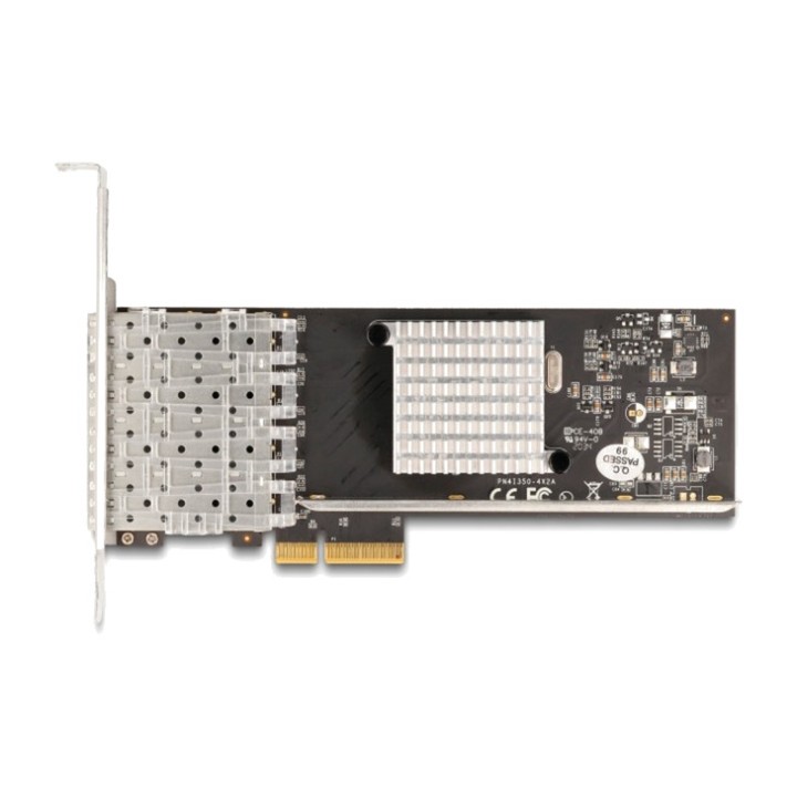 DELOCK PCIe-Netzwerkkarte mit 4 SFP-Ports X4-GIGABIT INTEL
